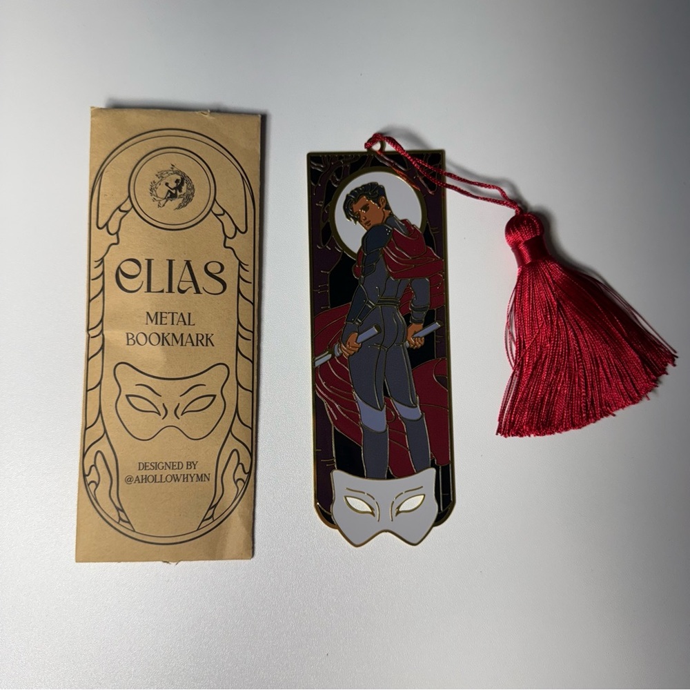 FairyLoot Metal Bookmark of Elias from An Ember in the Ashes